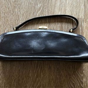 Black Faux Leather Bag - Hobo International